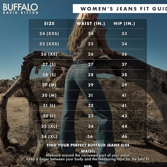 BUFFALO DAVID BITTON Women's Jayden High Rise Straight Jeans Sz: 29 - Picture 10 of 13